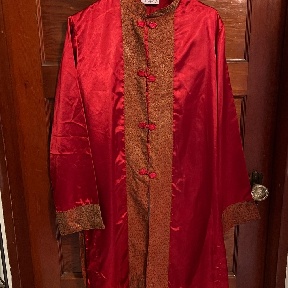 Red Wonens Asian Style Pajama